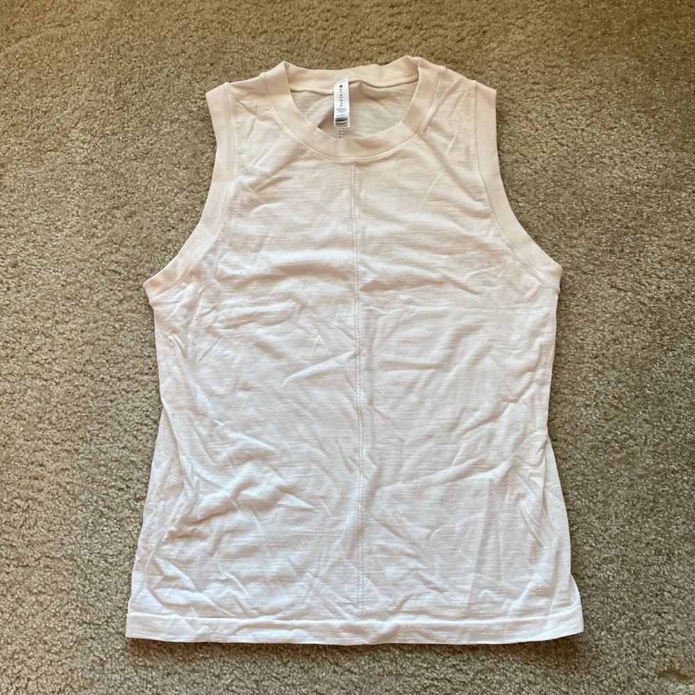 Athleta cream tank top, women’s size large